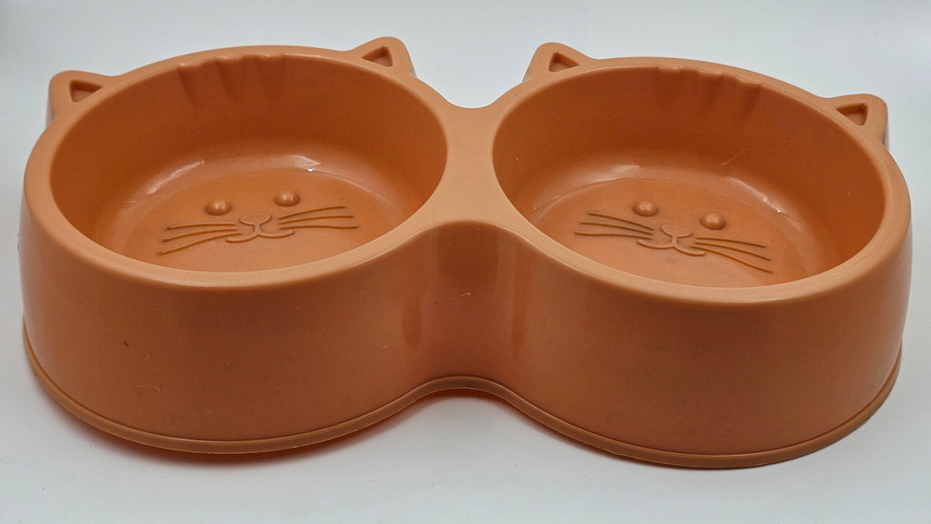Cute Dual Cat Bowl Big – Food & Water Feeder for Pets